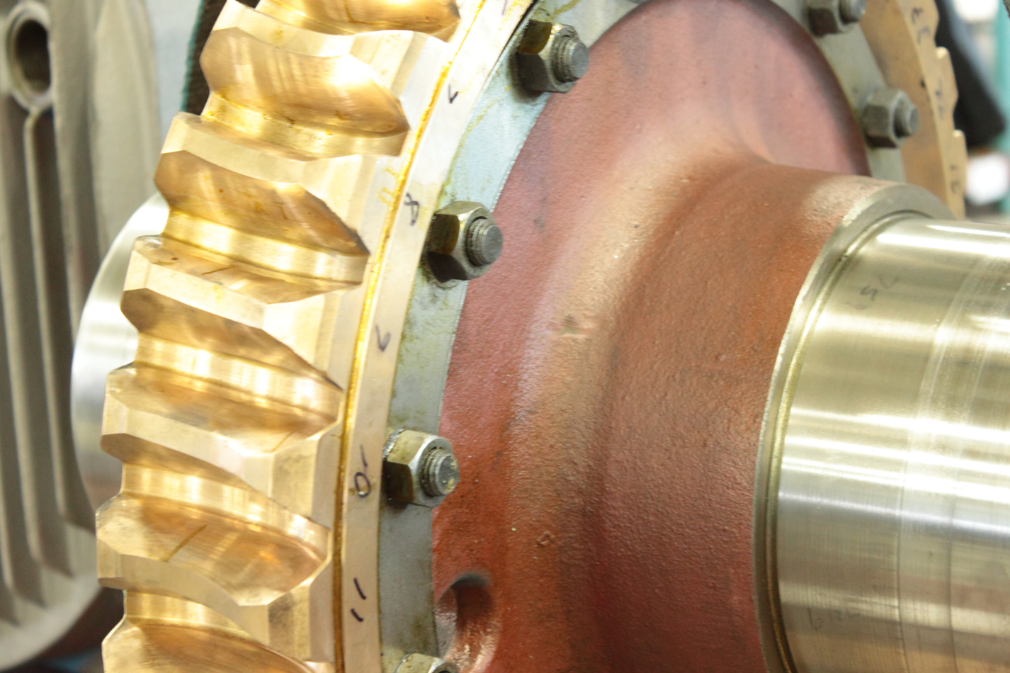Bronze Gear from Large Mixer Gearbox